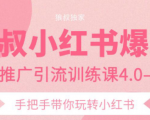 狼叔小红书爆款推广引流训练课4.0,手把手带你玩转小红书-学习资源库