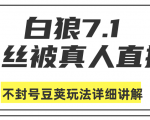 白狼敢死队最新抖音课程:蚕丝被真人直播不封号豆荚(dou+)玩法详细讲解-学习资源库