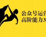 公众号运营高阶能力35讲,从月薪3k到月薪30k,新媒体人的必修课-学习资源库