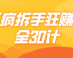 三疯拆手狂赚计,全30计课程-学习资源库