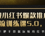 小红书爆款推广引流训练课5.0,手把手带你玩转小红书(17节实操视频+话术)-学习资源库