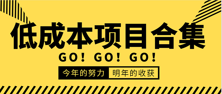 低成本零成本项目合集：赚钱快的慢的、暴利的，线上线下的，价值万元资料-学习资源库