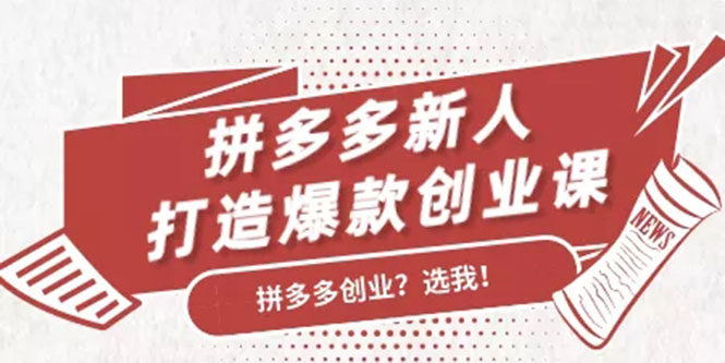 拼多多新人打造爆款创业课：快速引流持续出单，适用于所有新人-学习资源库