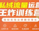 私域流量运营王炸训练营：全网引流+裂变涨粉+私域运营+高效成交-学习资源库