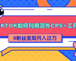 详细解析TIKTOK如何利用海外CPS+工具0粉丝轻松变现月入过万-学习资源库