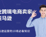 职业跨境电商卖家聊亚马逊：亚马逊运营的10项必备知识，12堂课让你看懂亚马逊运营-学习资源库