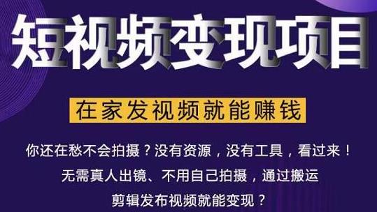 在家也能操作的短视频赚钱项目，无需真人，不用拍摄，纯搬运月入2到5万-学习资源库