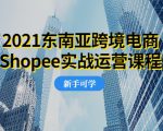 2021东南亚跨境电商Shopee实战运营课程，0基础、0经验、0投资的副业项目-学习资源库
