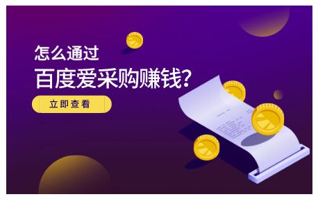 大王·怎么通过百度爱采购赚钱，已经通过百度爱采购完成200多万的销量-学习资源库