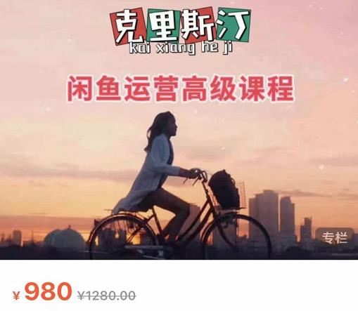 克里斯汀·闲鱼运营高级课程【2022新版】，视频内容非常凝练，适合小白入门-学习资源库