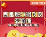 克里斯汀拼多多运营课,适合小白初涉平台,低成本入门-学习资源库