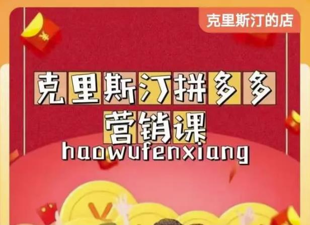 克里斯汀拼多多运营课，适合小白初涉平台，低成本入门-学习资源库