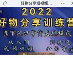 萌飞好物·2022抖音好物分享训练营,当下风口带货变现模式,从入门到精通-学习资源库
