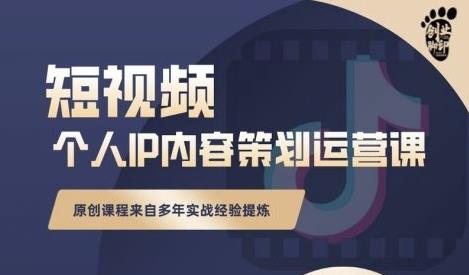 抖音短视频个人ip内容策划实操课，真正做到普通人也能实行落地-学习资源库