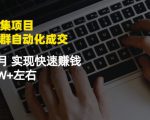 虚拟图集项目:矩阵站群自动化成交,3-5个月实现快速赚钱月入1W+左右-学习资源库