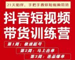 李鲆·抖短音视频带货练训营第五期,手把教手你短视带频货,听照话做,保证出单-学习资源库