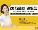 叶小鱼21天短视频文案拆书营,学完轻松搞定各类书单短视频文案-学习资源库