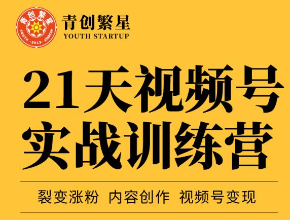 张萌21天视频号实战训练营，裂变涨粉、内容创作、视频号变现 价值298元-学习资源库