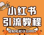 小红书运营引流全系列课程,每天引流100精准粉-学习资源库