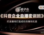桔子会《抖音企业自播密训班》,把直播间打造成你的赚钱机器-学习资源库