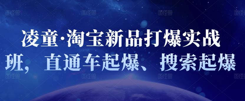 凌童·淘宝新品打爆实战班，直通车起爆、搜索起爆-学习资源库