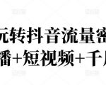 2022玩转抖音流量密码,(直播+短视频+千川)-学习资源库