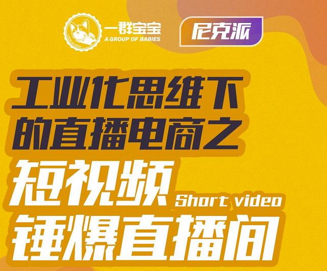 尼克派·工业化思维下的直播电商之短视频锤爆直播间，听话照做执行爆单-学习资源库