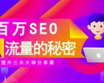 SEO实操培训:玩转百万SEO流量,助力站长快速提升流量(搜外三木大神分享课)-学习资源库