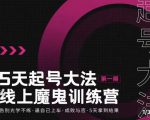 大播·五天起号魔鬼训练营,告别光学不练,逼自己上车,成败与否,5天拿到结果-学习资源库