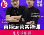 风清扬大春《直播带货运营实操课》,班级账号诊断课价值3980元-学习资源库
