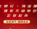 电商大师兄·淘宝搜索新玩法,搜索不刷单也能真正做起来-学习资源库