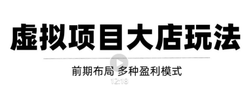 虚拟项目月入几万大店玩法分享，多店操作利润倍增（快速起店盈利）-学习资源库