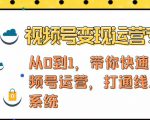 视频号变现运营,视频号+社群+直播,铁三角打通视频号变现系统-学习资源库