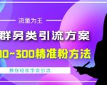 价值888的QQ群另类引流方案，半自动操作日200~300精准粉方法【视频教程】-学习资源库