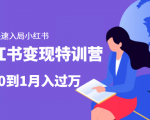 小红书变现特训营：带你快速入局小红书，从0到1月入过万-学习资源库