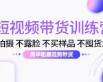 短视频带货训练营：不拍摄 不露脸 不买样品 不囤货发货 简单粗暴混剪带货（第三期）-学习资源库