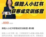保险人小红书获客成交训练营，0基础高效玩转小红书，可复制的获客成交之路-学习资源库