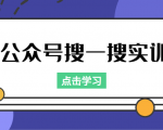 公众号搜一搜实训,收录与恢复收录、 排名优化黑科技,附送工具(价值998元)-学习资源库
