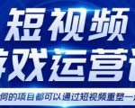 短视频游戏赚钱特训营，0门槛小白也可以操作，日入1000+-学习资源库