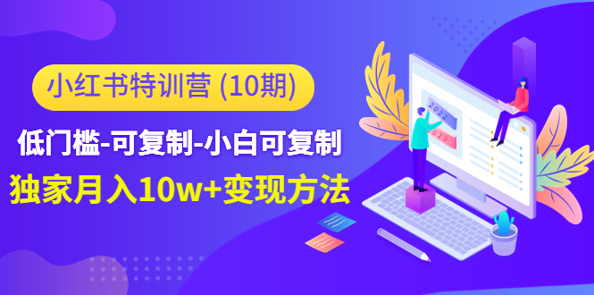 小红书特训营（第10期）低门槛-可复制-小白可复制-独家月入10w+变现方法-学习资源库