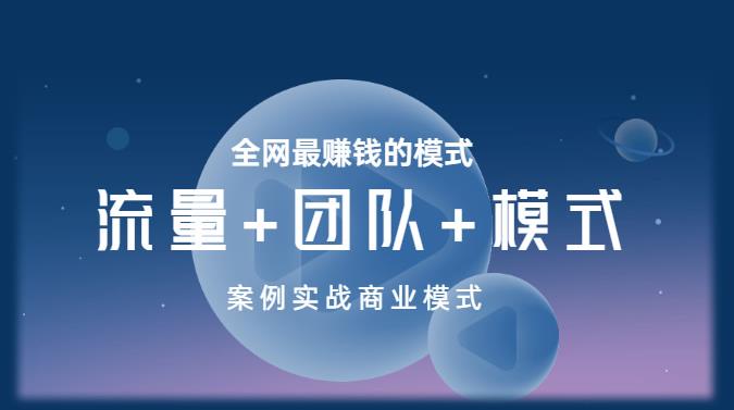 王冲老师《流量+团队+模式》商业模式实战课，全网最赚钱的模式-学习资源库