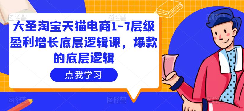 大圣淘宝天猫电商1-7层级盈利增长底层逻辑课，爆款的底层逻辑-学习资源库