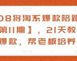 108将淘系爆款陪跑营【第11期】,21天教运营打爆款,帮老板培养运营-学习资源库