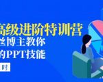 PPT高级进阶特训营：百万粉丝博主教你进阶你的PPT技能(98节课程+PPT素材包)-学习资源库