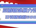 豆瓣精准暴力引流,日引精准粉500+【12课时】-学习资源库