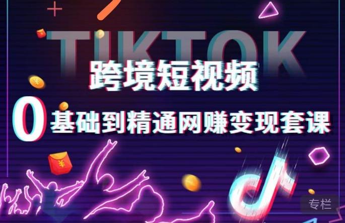 跨境短视频TIKTOK 0基础到精通网赚变现套课，跨境短视频独立站带货变现技巧-学习资源库