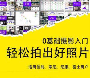 0基础摄影入门，轻松拍出好照片（适用佳能、索尼、尼康、富士用户）-学习资源库