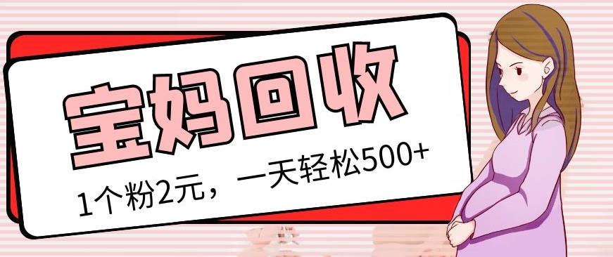 最新宝妈粉回收变现计划及胎教音乐高端变现玩法全套教程！（非老玩法）-学习资源库