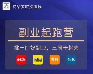 花爷-副业起跑营第2期,挑一门好副业,三周干起来(闲鱼|小红书|量化|套利)-学习资源库