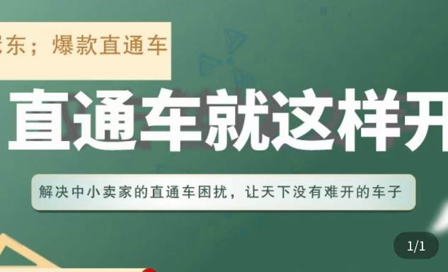 冠东·淘系直通车保姆级教程，全面讲解直通车就那么简单-学习资源库